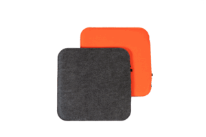 Sitzkissen 'Duo' Orange/Anthrazit – Bild 1