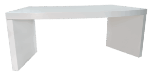 Brückentisch Curved '190/110' Weiss – Bild 1