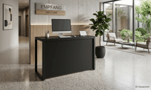 Hochtisch 'Salo' Svart mit Blenden – Bild 2