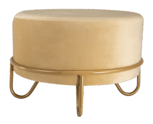 Hocker 'Velvet' Creme
