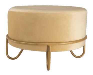 Hocker 'Velvet' Creme