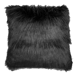 Kissen 'Fell' Schwarz