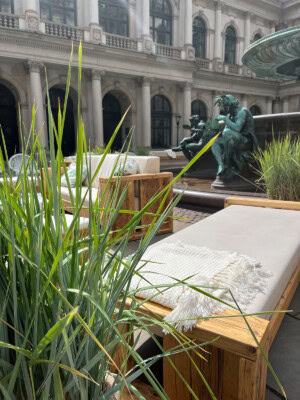 Lounge Bank 'Teredo' Creme – Bild 2