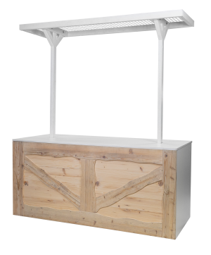 Marktstand 'Cottage' Weiss – Bild 1