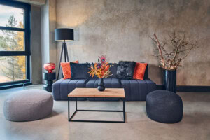 Pouf 'Hudson' Grau XL – Bild 3