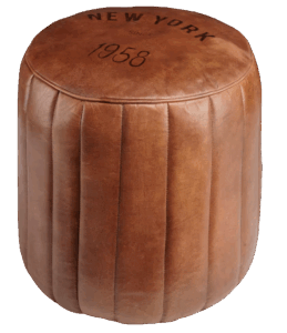 Leder-Pouf 'Hennessy'