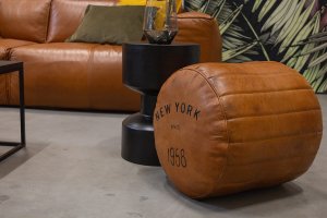 Leder-Pouf 'Hennessy' – Bild 2