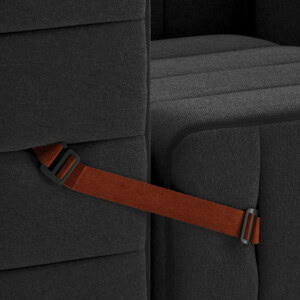 Sofa 3er 'Curt' Stone (mit Lehne) – Bild 2