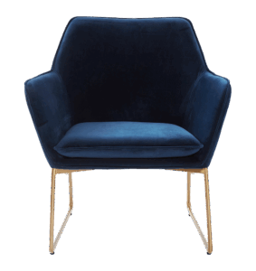 Sessel 'Velvet' Blau
