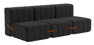 Sofa 3er 'Curt' Stone – Bild 1