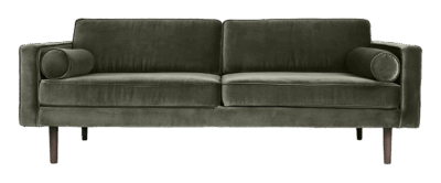 Sofa 'Velvet' Grape Leaf