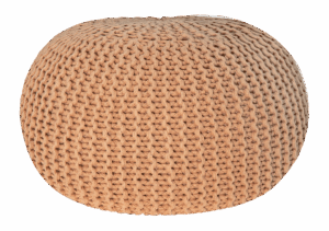 Strick-Pouf 'Hudson' Coffee