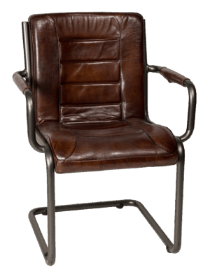 Stuhl 'Houston' Vintage-Leder – Bild 1