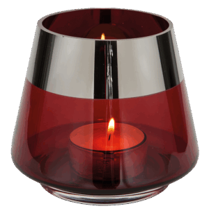 Teelicht 'Glas' Rot – Bild 1