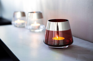 Teelicht 'Glas' Rot – Bild 2