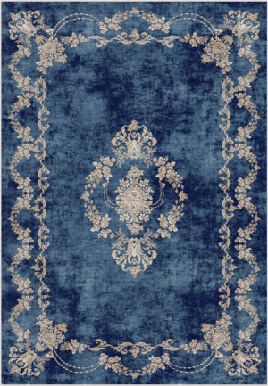 Teppich 'Velvet' Blau – Bild 1
