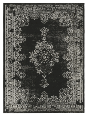 Teppich 'Vintage' Schwarz – Bild 1