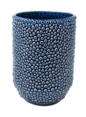 Vase 'Muschel' Blau