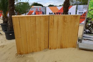 Wandelement 'Fichte' Geflammt halbhoch – Bild 3
