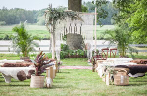 Wedding Backdrop 'Boho' mit Makramee – Bild 3